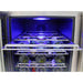 Bar Fridge | Dual Zone Combo | Schmick JC190 slide out wine shelves with blue LED light on