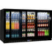 Bar Fridge | Rhino 3 Door | Energy Efficient LG Motor sliding doors open and full of drinks
