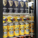 Bar Fridge | Rhino 3 Door | Energy Efficient LG Motor showing a mix of wine and flat shevles