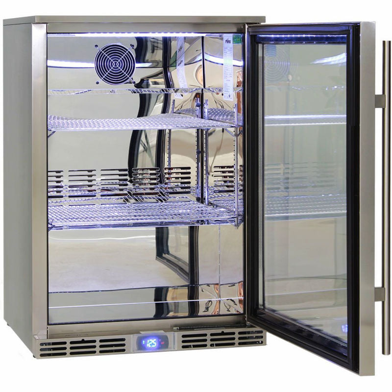 Bar Fridge | Single Door Alfresco | Rhino GSP with door open and empty 