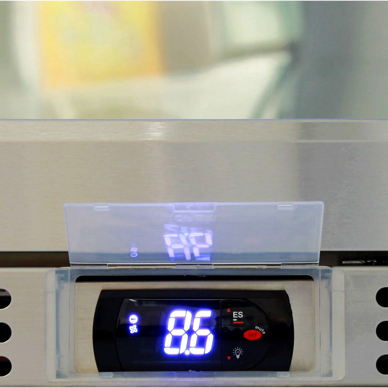 Bar Fridge | Single Door Alfresco | Rhino GSP close up of temperature controls