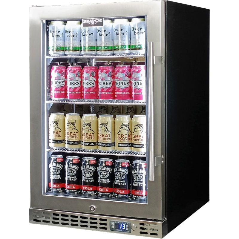 Bar Fridge | Single Door Alfresco | Schmick SK116 stainless steel left hinged