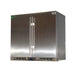 Bar Fridge | Solid 2 Door Alfresco | Rhino Stainless Steel front view of solid doors and temp controls