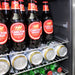 Bar Fridge | Solid Door | Beer and Wine Combo close up view of flat shelves