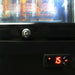 Bar Fridge | 160 Litre Vodka Cruiser Branded  close up view of temperature controls