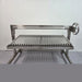 Built-In Parrilla Argentine BBQ Topper | 100% 304 Stainless | V-Grate Model close up of the grill all the way up