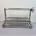 Built-In Parrilla Argentine BBQ Topper | 100% 304 Stainless | V-Grate Model close up front view