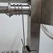 Built-In Parrilla Argentine BBQ Topper | 100% 304 Stainless | V-Grate Model close up of the wheel cable