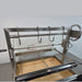 Rotisserie Kit For the OLA Grills Parrilla BBQ's | Multiple Models product image showing the rotisserie kit and optional meat hooks on the firebrick trolley model