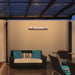 Herschel Infrared heater california model for outdoor and indoor use in patio area on rendered wall