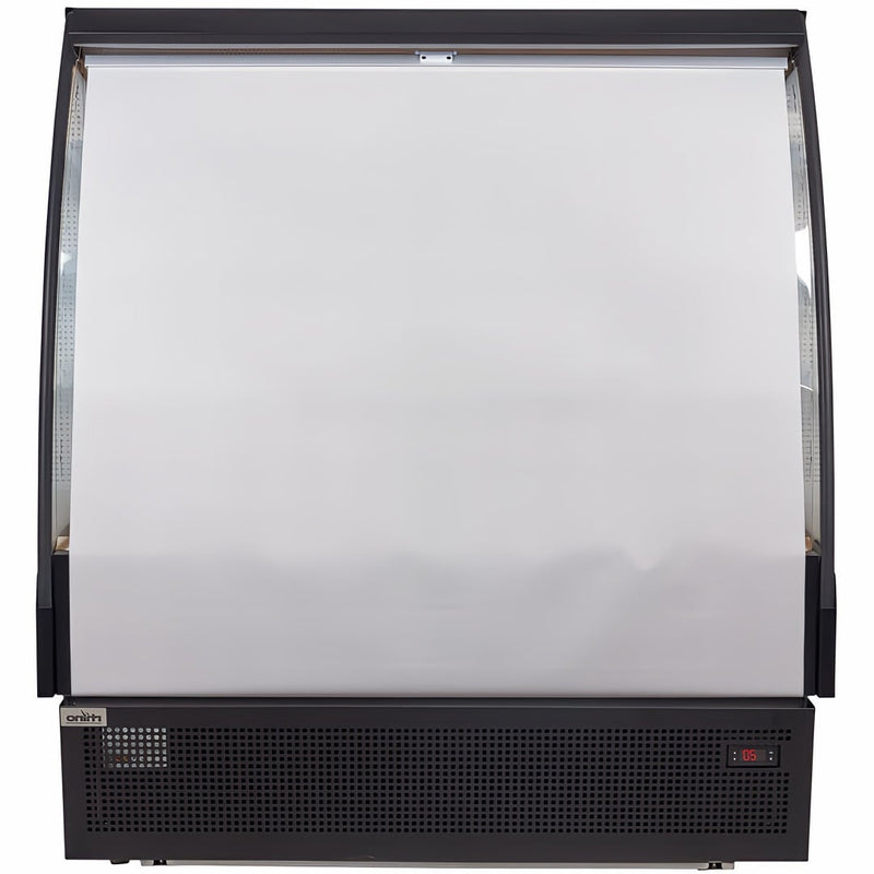 Commercial Fridge | Open Display Rhino TK-12 front view with night blind down 