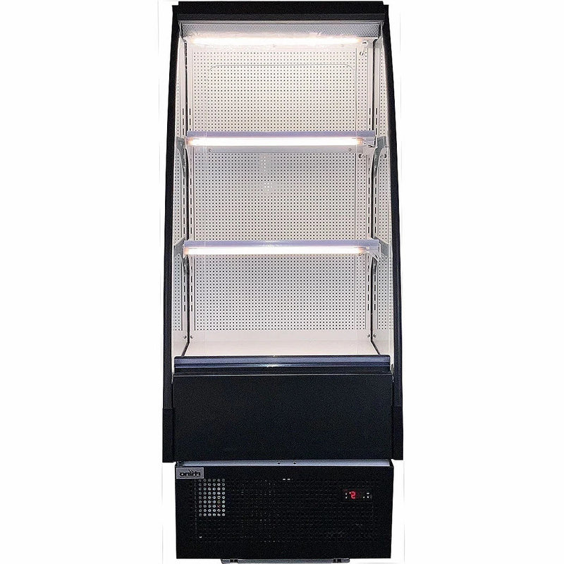Commercial Fridge | Open Display Rhino TK-6 front view with empty shelves