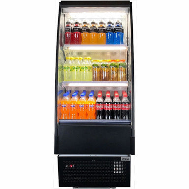 Commercial Fridge | Open Display Rhino TK-6 front view full of drinks