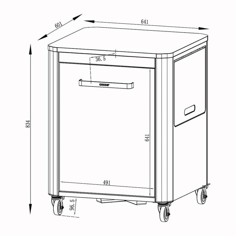 Outdoor Cabinet dimensions with doors closed