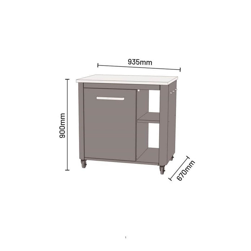 900mm Outdoor Cabinet dimensions