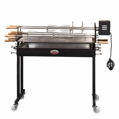 Cyprus Spit | Extra Large with 5 Skewers | 25 kg rated motor showing the front view of the whole unit