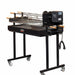 Cyprus Spit | Extra Large with 5 Skewers | 25 kg rated motor showing the motor side of the unit with accessories