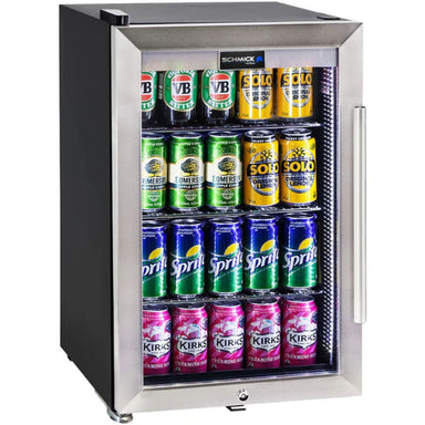 Schmick 70 L Tropical Triple‑Glazed Stainless Bar Fridge – Right or Left Hinge - HUS-SC70-SS showing the left hinge model