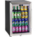 Schmick 70 L Tropical Triple‑Glazed Stainless Bar Fridge – Right or Left Hinge - HUS-SC70-SS showing the left hinge model