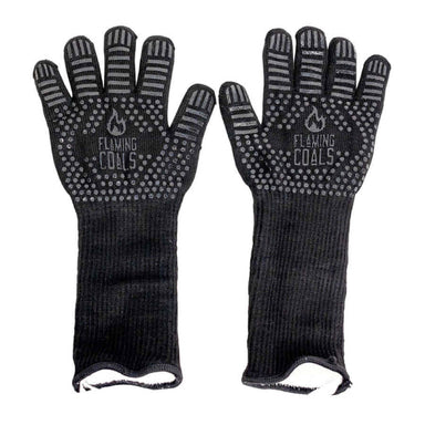 Heat Resistant Gloves | full view of both gloves on white background