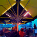 Infrared Heater | Outdoor | Electric | Heliosa 11 showing 4 units used with umbrellas