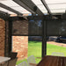 Infrared Heater | Outdoor | Electric | Heliosa 66 Black Glass also showing a patio area