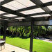 Infrared Heater | Outdoor | Electric | Heliosa 66 Black Glass used in an outside patio area