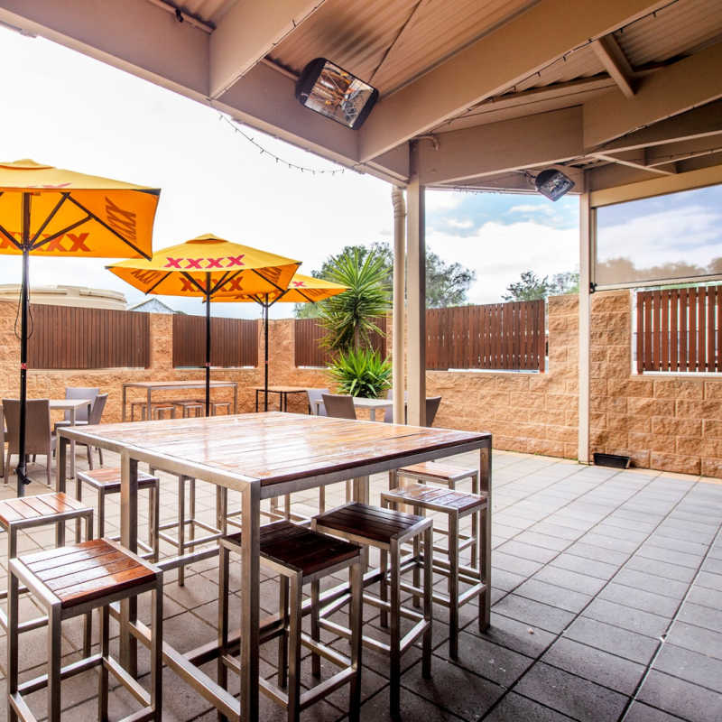 Infrared Heater | Outdoor | Electric | Heliosa 66 outside a pub in qld