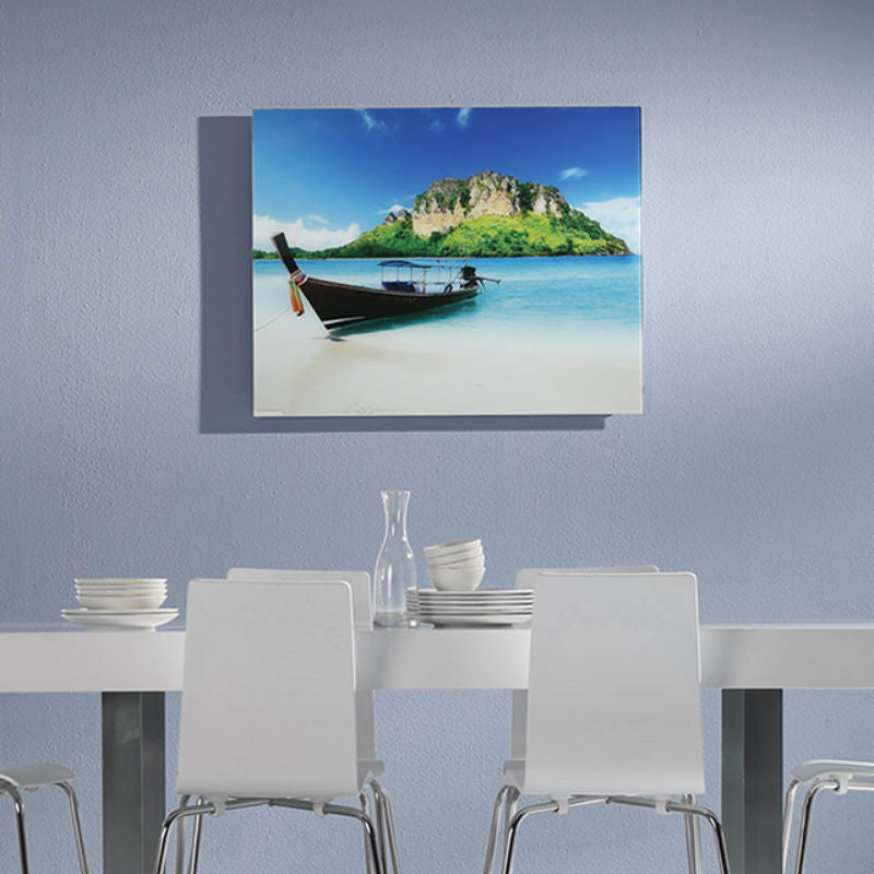 Infrared Heater | Electric | Herschel Inspire Picture showing an island and a boat