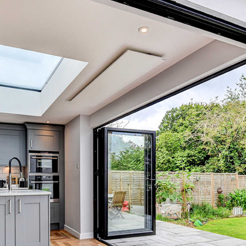 Infrared Heater | Electric | Herschel Inspire Panel in indoor kitchen