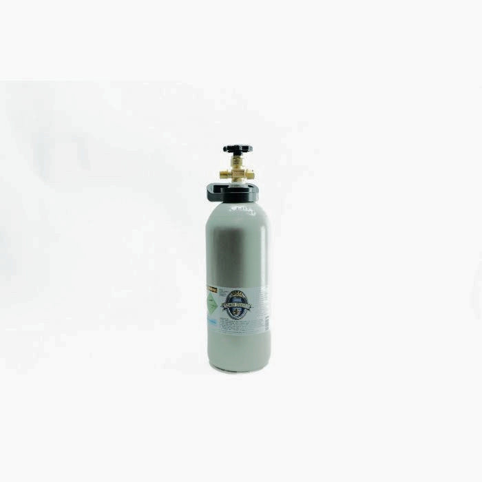 Kegerator Accessory | 2.6kg CO2 Gas Bottle full view on white background