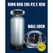 Kegerator Accessory | 20 Litre Ball Lock Keg front view with also top view of ball lock posts