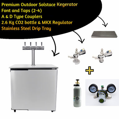 Kegerator | Solstace Indoor or Outdoor | Complete Package showing the complete package