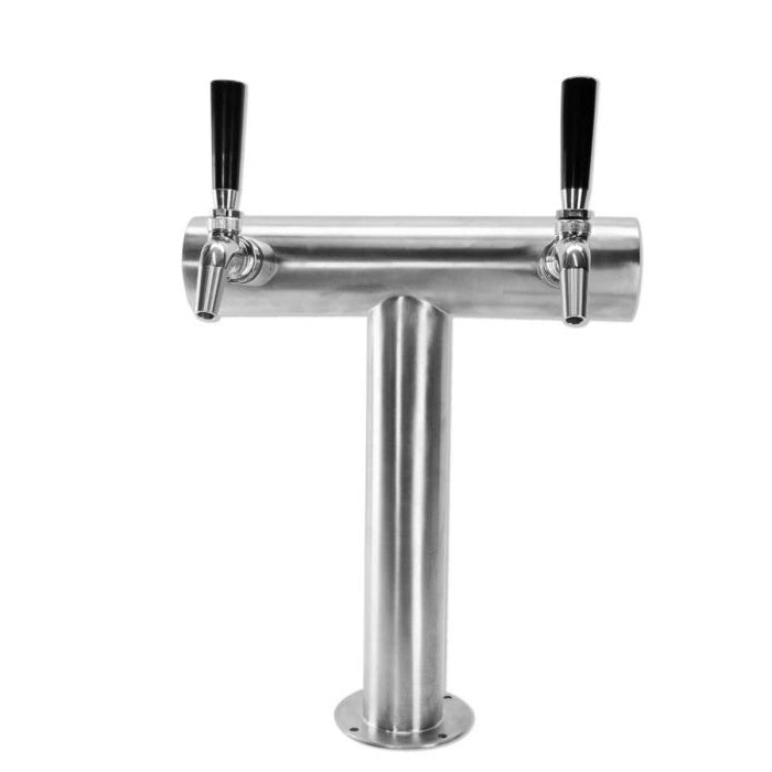 Kegerator | Solstace Indoor/Outdoor | Everything You Need Bundle close up view of 2 tap font