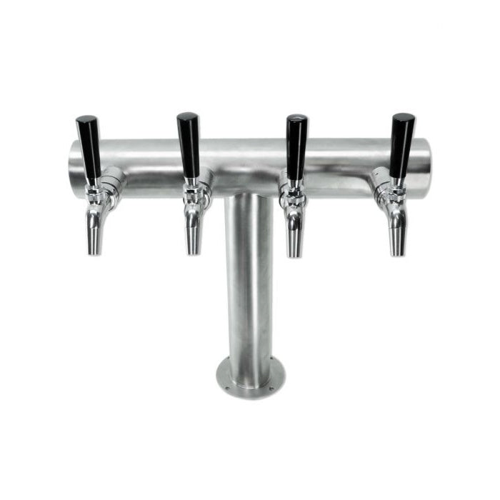 Kegerator | Solstace 365 Indoor/Outdoor | Complete Package close up view of quad tap font