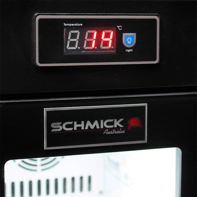 Mini Bar Fridge | Coffee Machine Milk Storage 9L close up view of temperature control panel