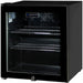 Mini Bar Fridge | Schmick Tropical 50 Litre showing left hand hinge in all black