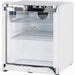 Mini Bar Fridge | Schmick Tropical 50 Litre showing left hand hinge in white
