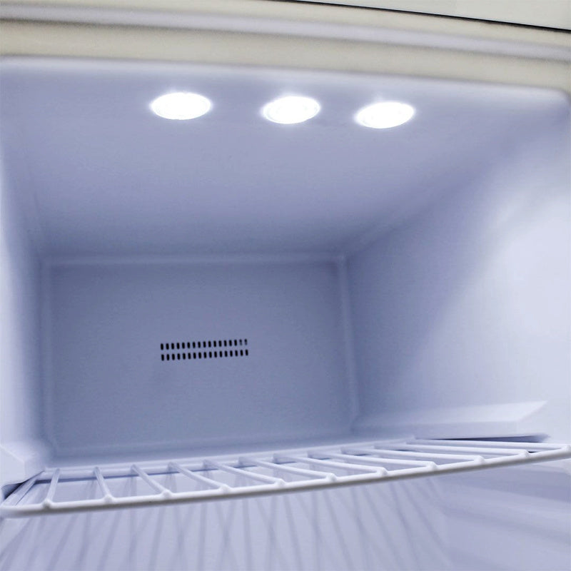 Mini Freezer | Glass Door 36 Litre close up view of cooling vents
