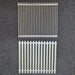 Replacement V-grate & BBQ Rod Grills for OLA Grills Parrilla Argentine showing the rod and v grate grills together