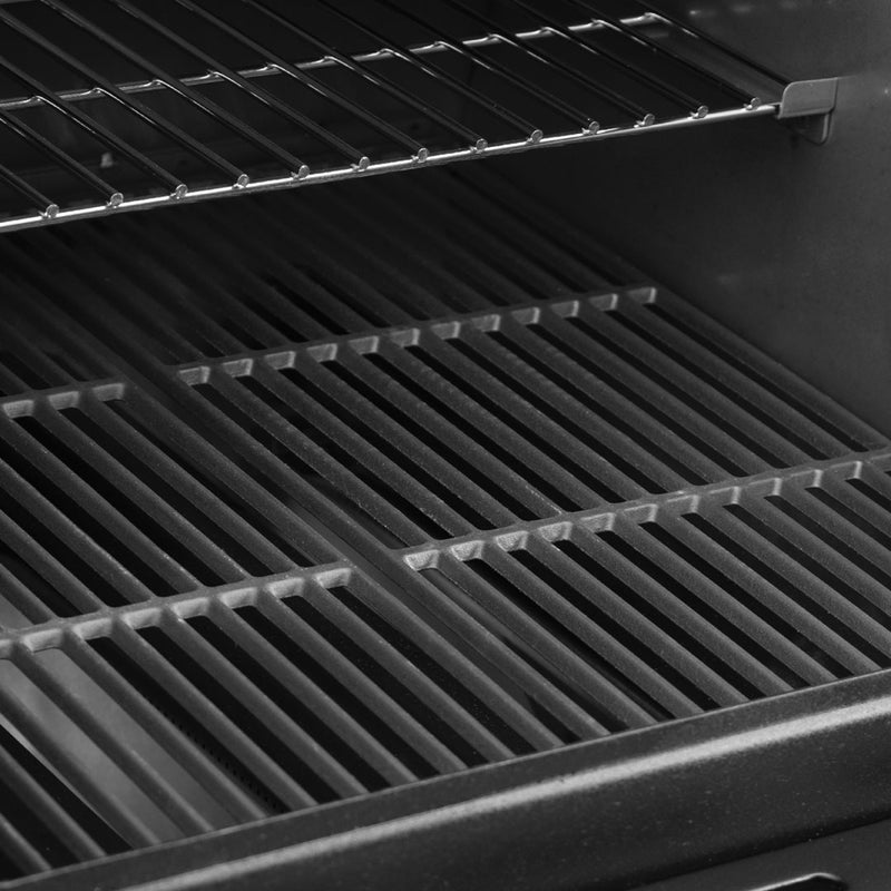 Texas Trio Char-Griller | Dual Fuel | BBQ and Smoker close up view of grill racks