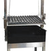 Parrilla BBQ Grill | Argentine | Optional Spit close up angle of the grill and charcoal tray