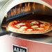 Pizza Oven | Alfa Moderno 3 Pizze Hybrid close up view of cooked pizza in oven