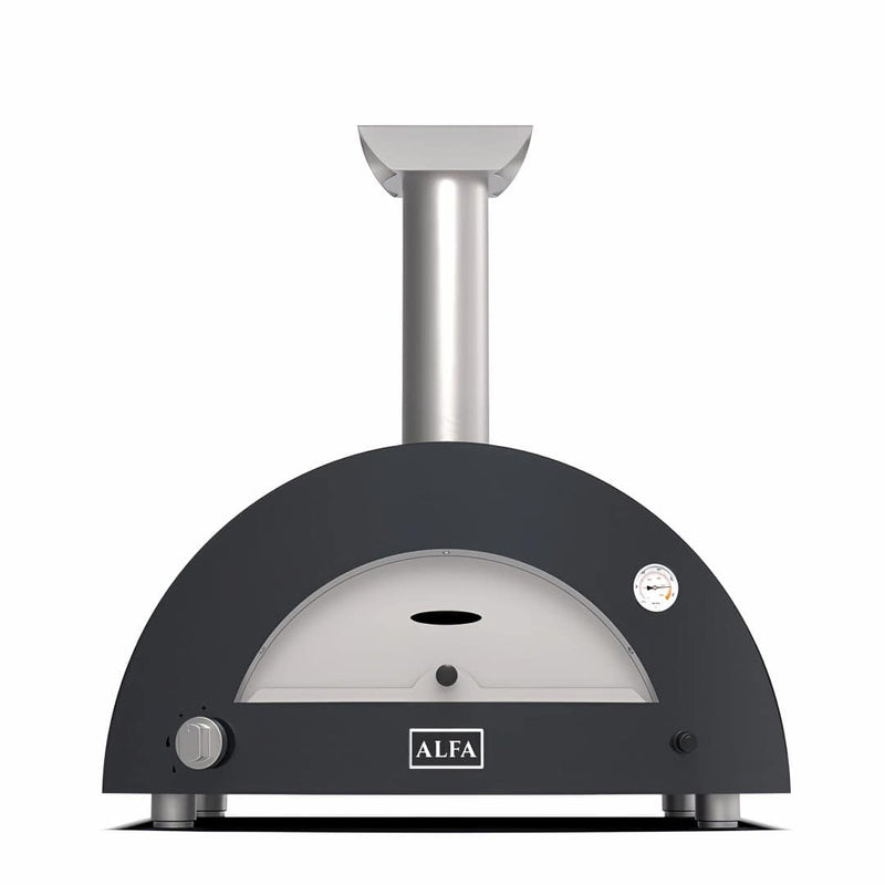 Pizza Oven | Alfa Moderno 3 Pizze Hybrid front view with grey model