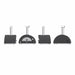 Pizza Oven | Alfa Brio Hybrid | Gas & Electric showing all 4 sides of the black pizza oven model