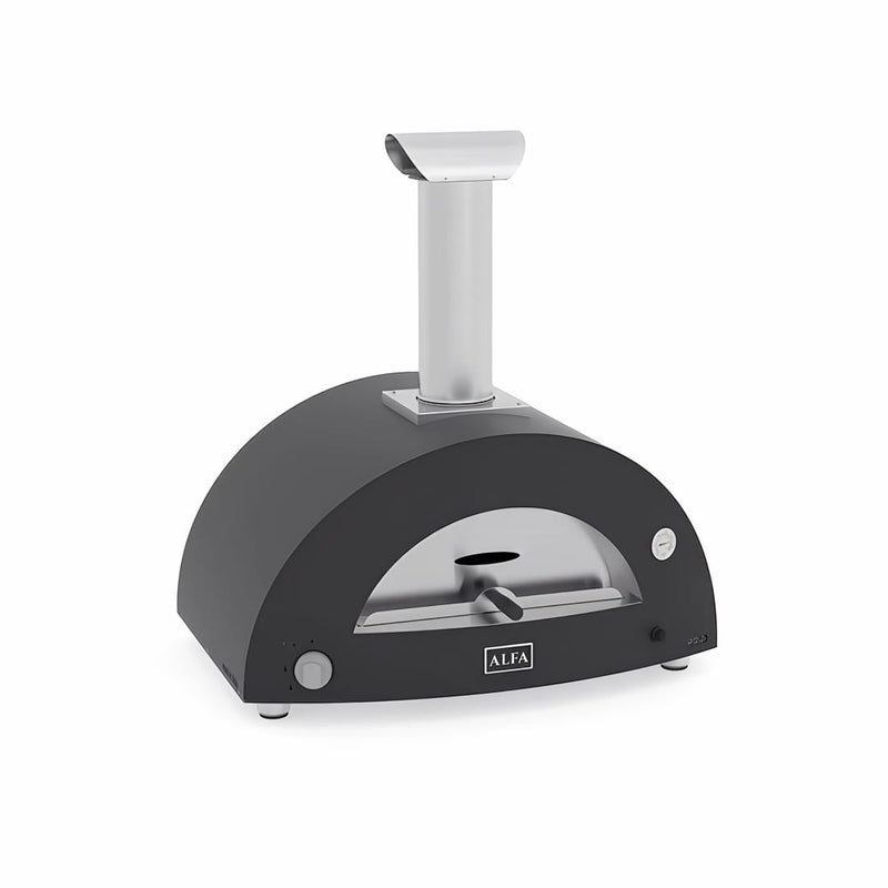 Pizza Oven | Alfa Brio Hybrid | Gas & Electric top left view of black model on white background