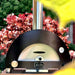 Pizza Oven | Alfa Nano | Wood or Gas front full view on outside table