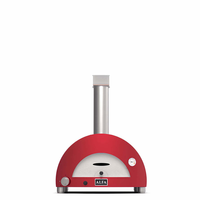 Pizza Oven | Alfa Nano | Wood or Gas in antique red