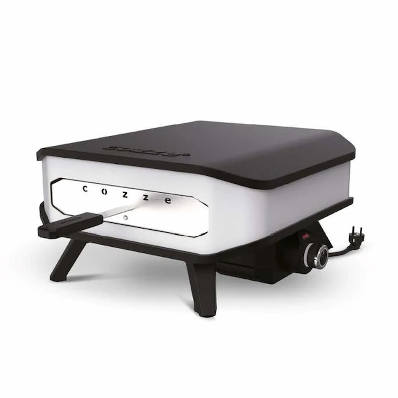 Electric Pizza Oven | Cozze White 13 Inch front right view of pizza oven with door closed