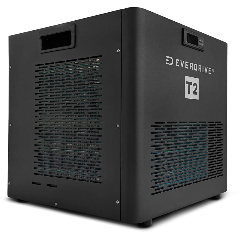 PolarTub 505 L Ice Bath & Cold‑Plunge | Tub & T2 Rapid‑Chiller showing the t2 everdrive chiller side on
